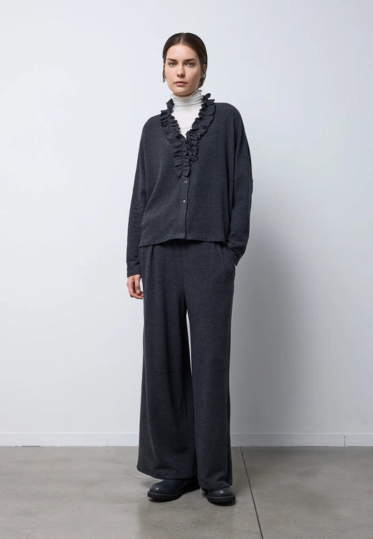Cardigan corto con volant Neirami