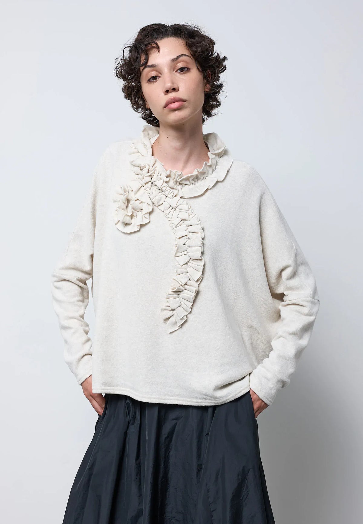 Maglia over con volant Neirami