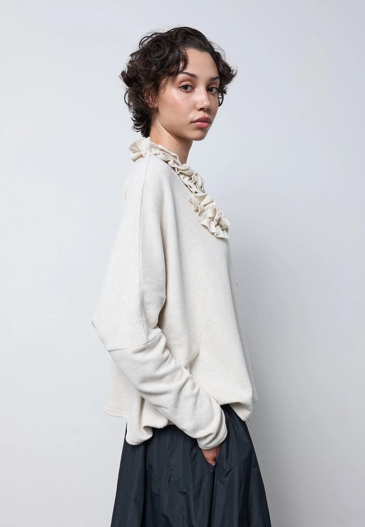 Maglia over con volant Neirami