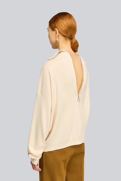 Maglia in lana con zip dietro PAMELIA Semicouture