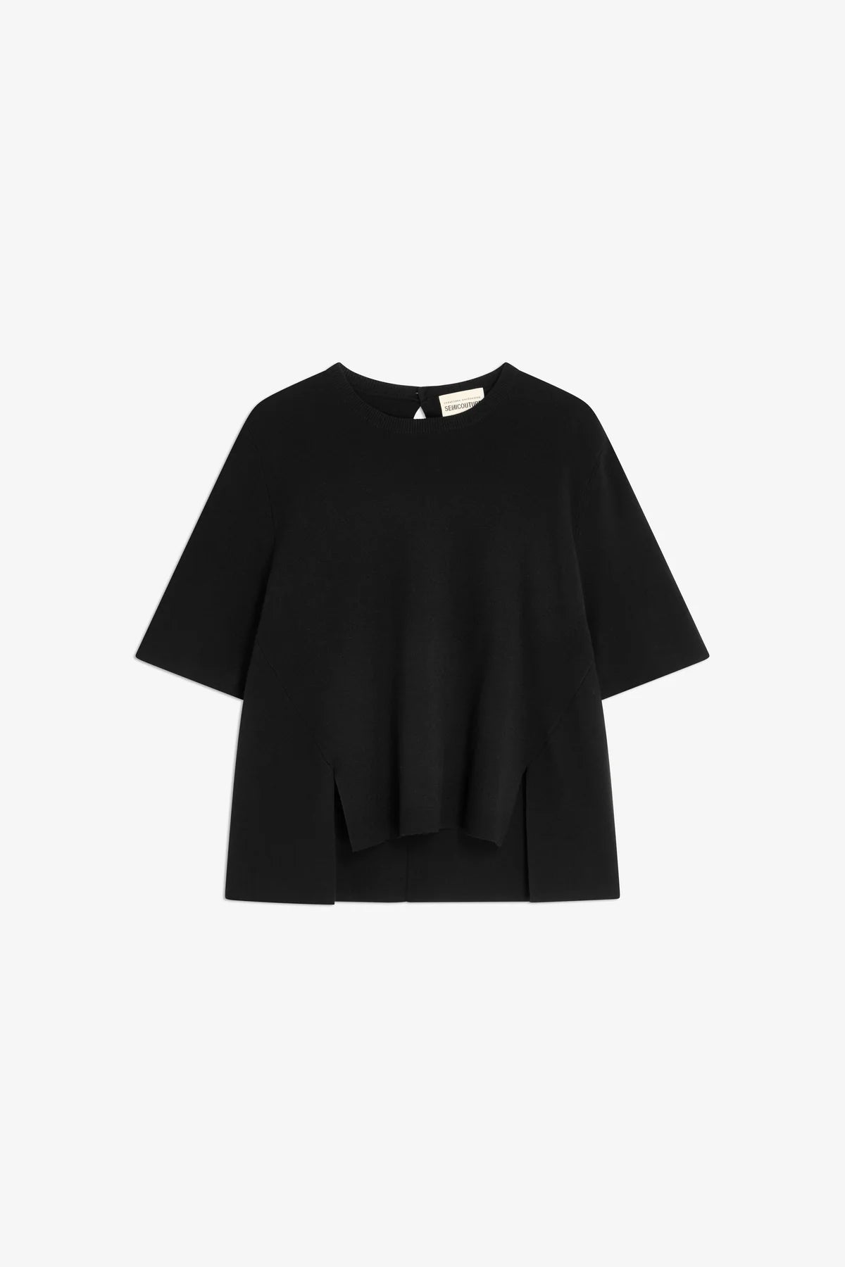 Maglia mezza manica con spacchetti avanti KITTY Semicouture