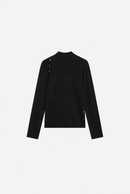Maglia con bottoni su spalla e fianchi RHIANNA Semicouture