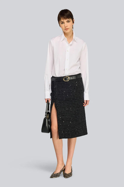 Camicia lunga con cinturino dietro CHINA Semicouture
