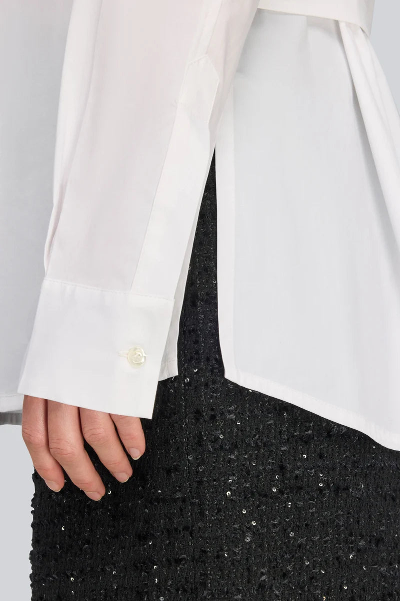 Camicia lunga con cinturino dietro CHINA Semicouture