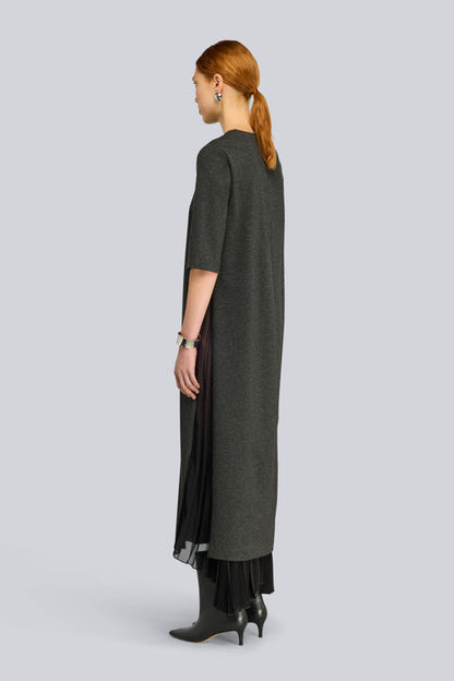 Abito lungo doppiato con zip TAMMY  Semicouture
