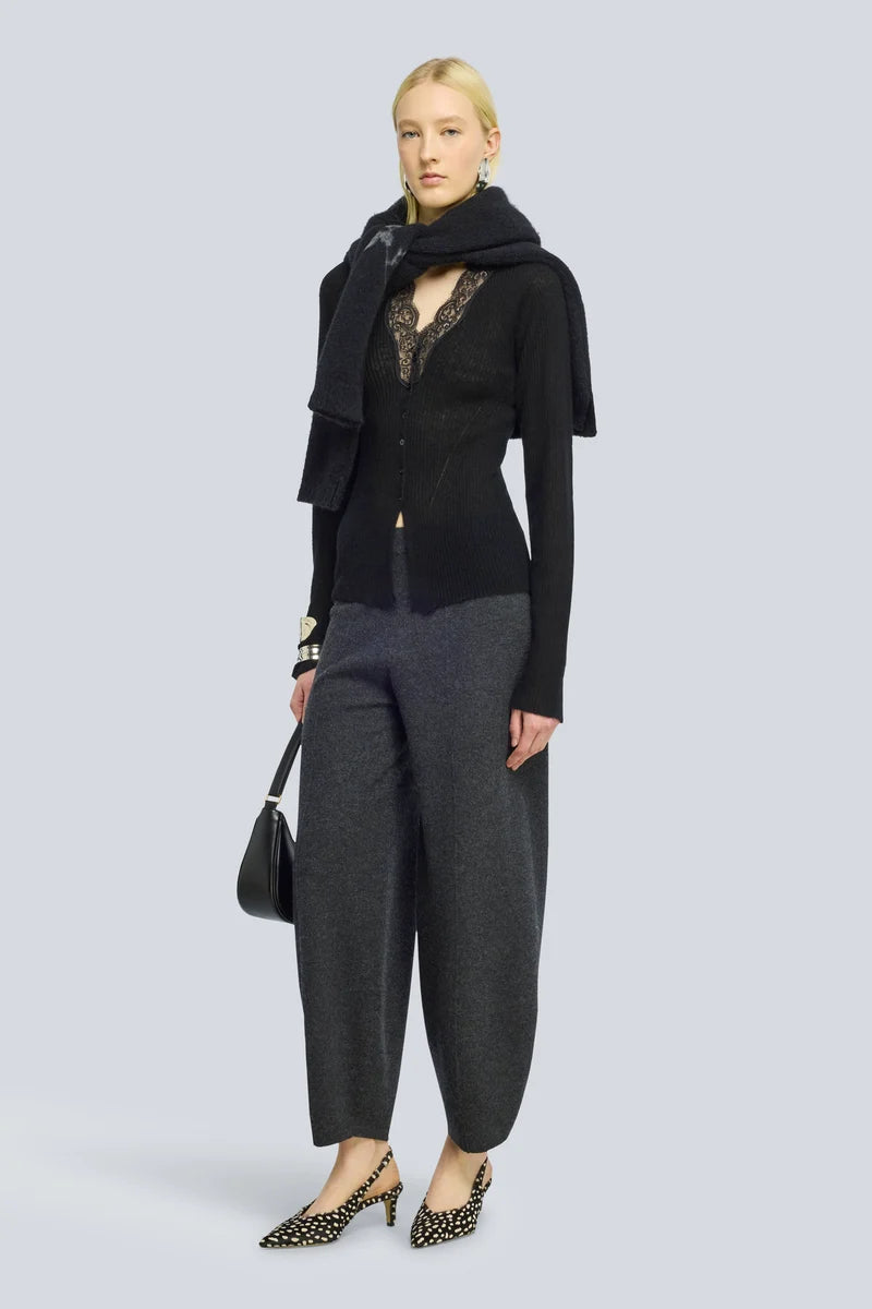 Pantalone a uovo in lana ESTELLA Semicouture