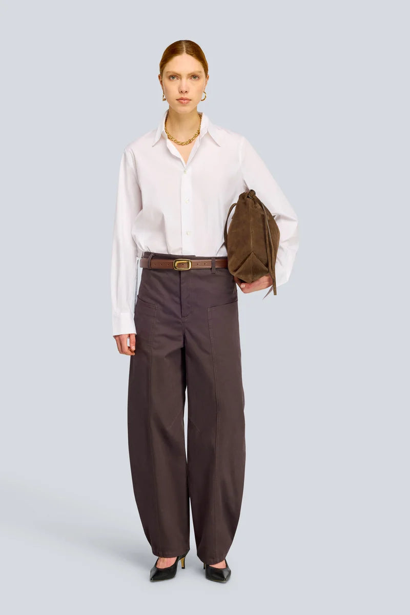 Pantalone a uovo in gabardina GISELLE Semicouture