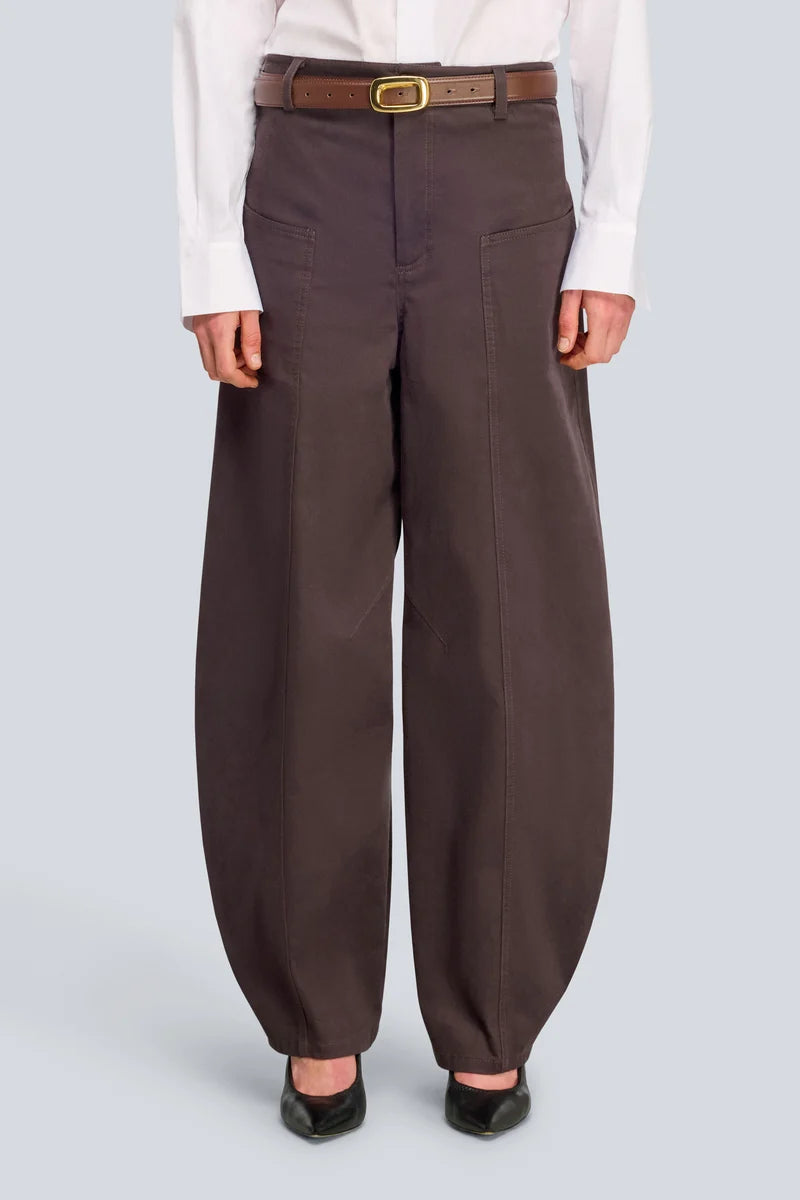 Pantalone a uovo in gabardina GISELLE Semicouture