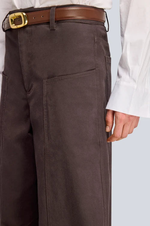 Pantalone a uovo in gabardina GISELLE Semicouture