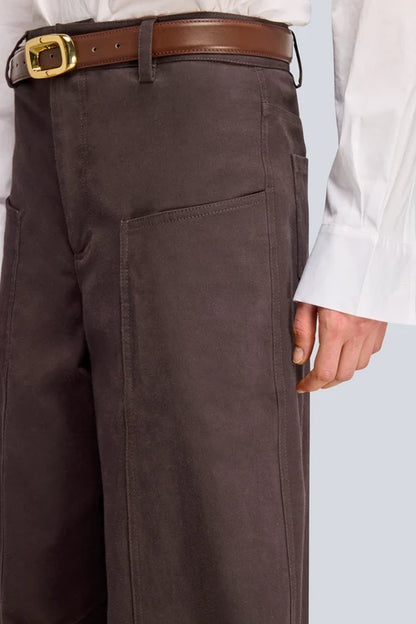 Pantalone a uovo in gabardina GISELLE Semicouture