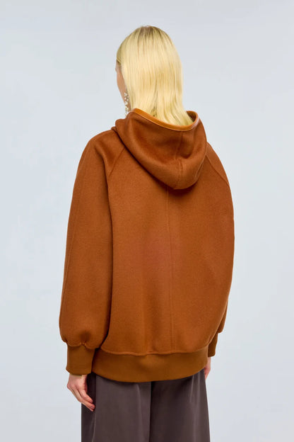 Bomber in panno con cappuccio SHARLEEN Semicouture