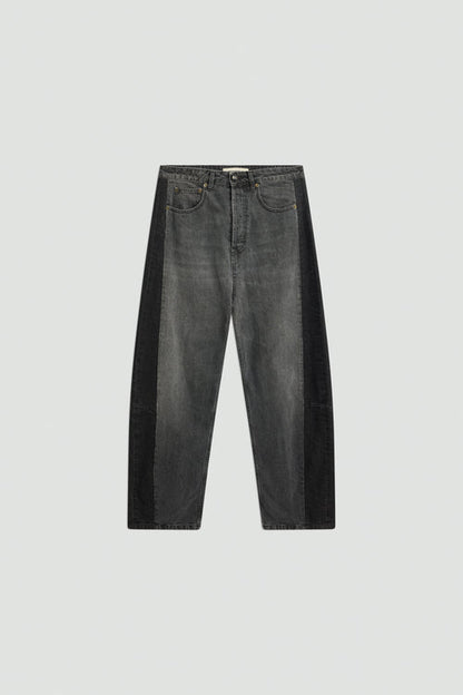 Jeans a uovo bicolore ADELAIDE Semicouture