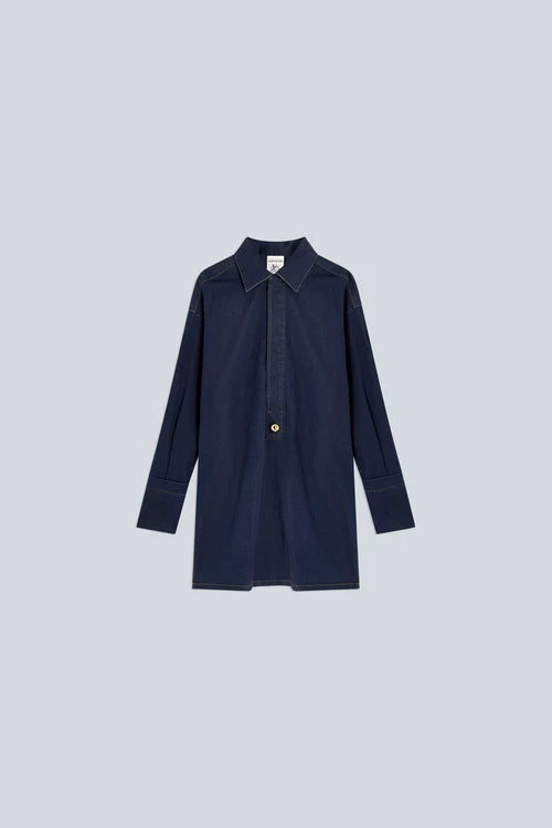 Camicia lunga in denim EVE Semicouture