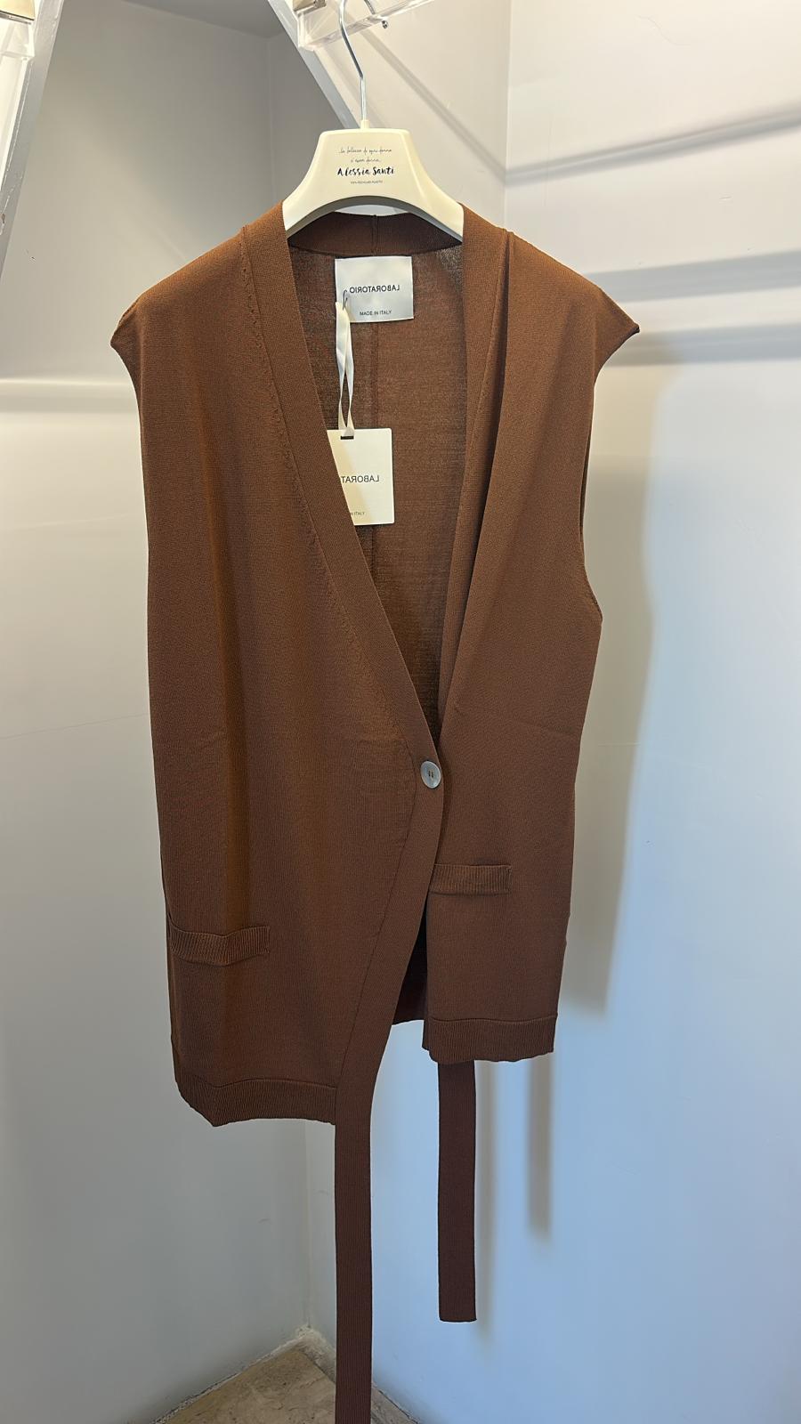 Gilet lungo in maglia LABORATORIO