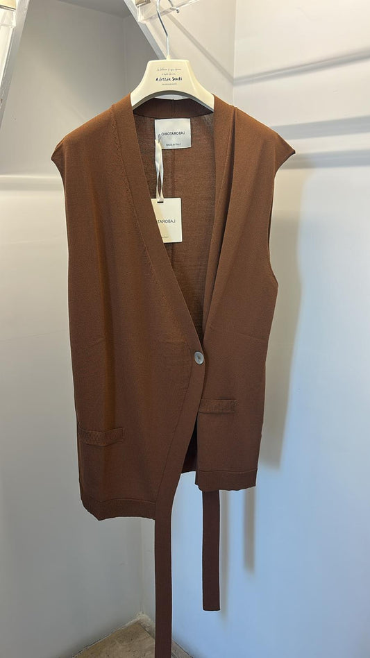 Gilet lungo in maglia LABORATORIO