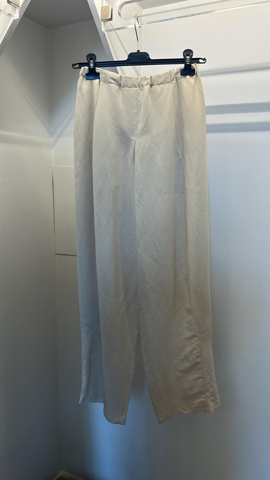 Pantalone con ganci in lino J'm Design