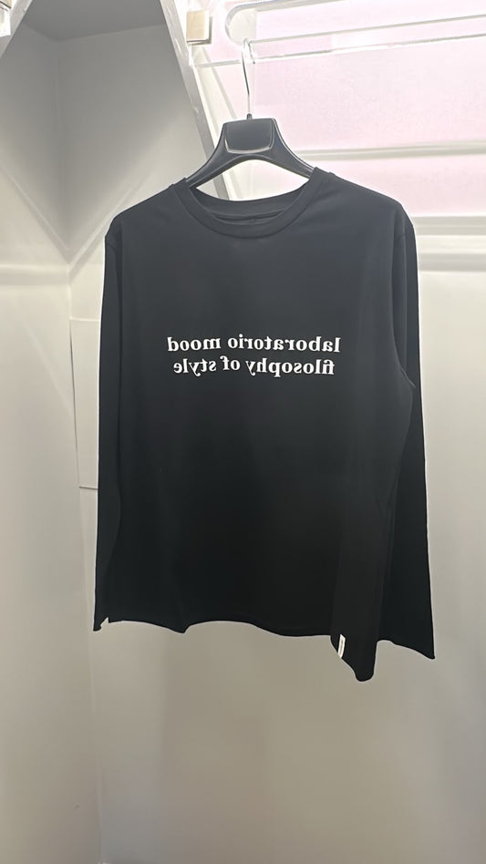 T-shirt con stampa LABORATORIO