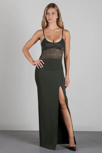 Abito lungo con pizzo Patrizia Pepe