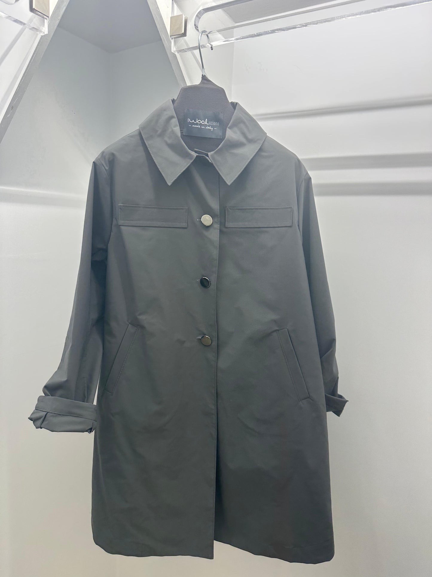 Trench lungo BATTAGIO eWooluzione
