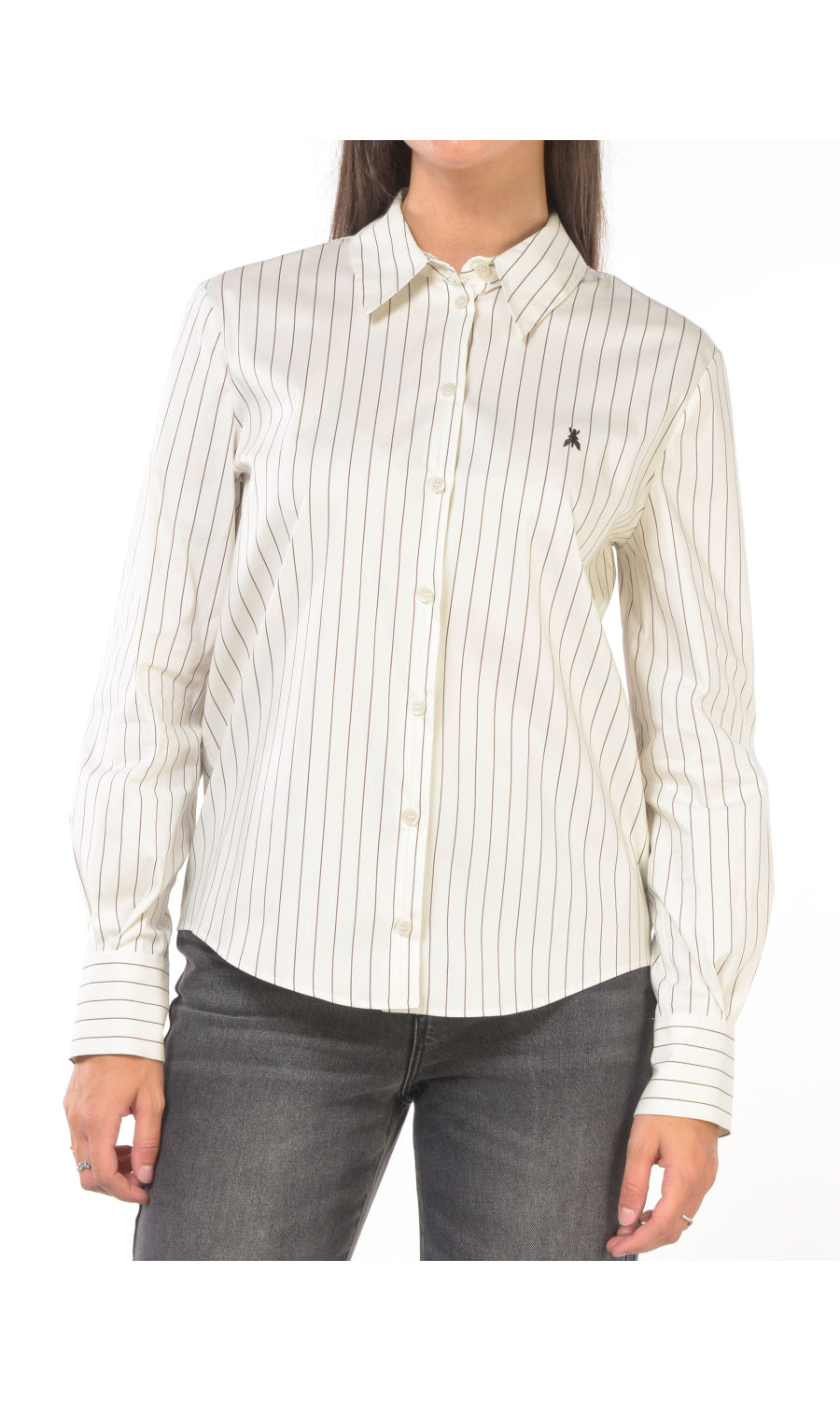 Camicia taglio maschile a righe Patrizia Pepe