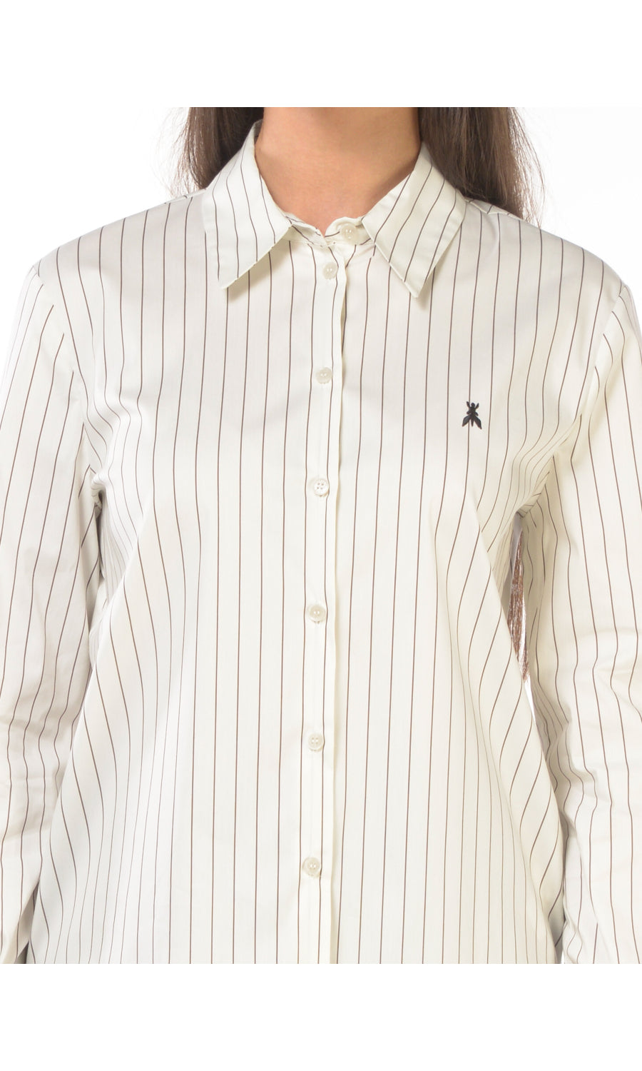Camicia taglio maschile a righe Patrizia Pepe