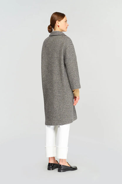 Cappotto oversize a righe SIGMUND Semicouture