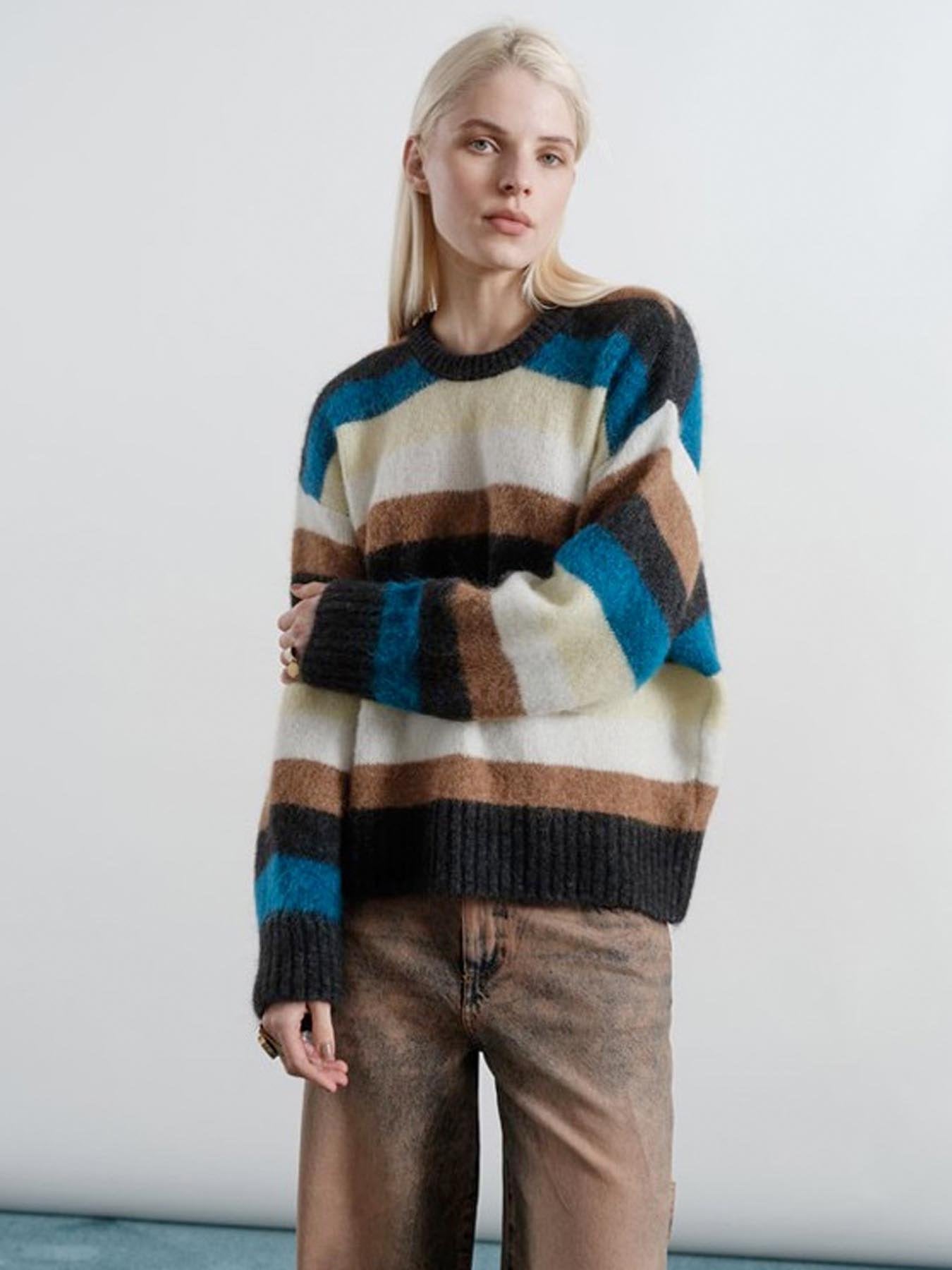 Maglia in alpaca a righe Camilla 8PM