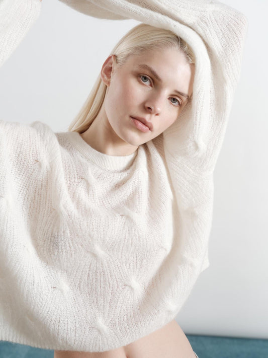 Maglia cropped in alpaca Beatrice 8PM