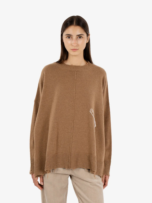 Maglia over con ricamo LABORATORIO