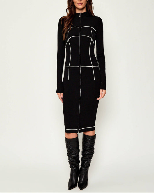 Abito in maglia con zip Patrizia Pepe