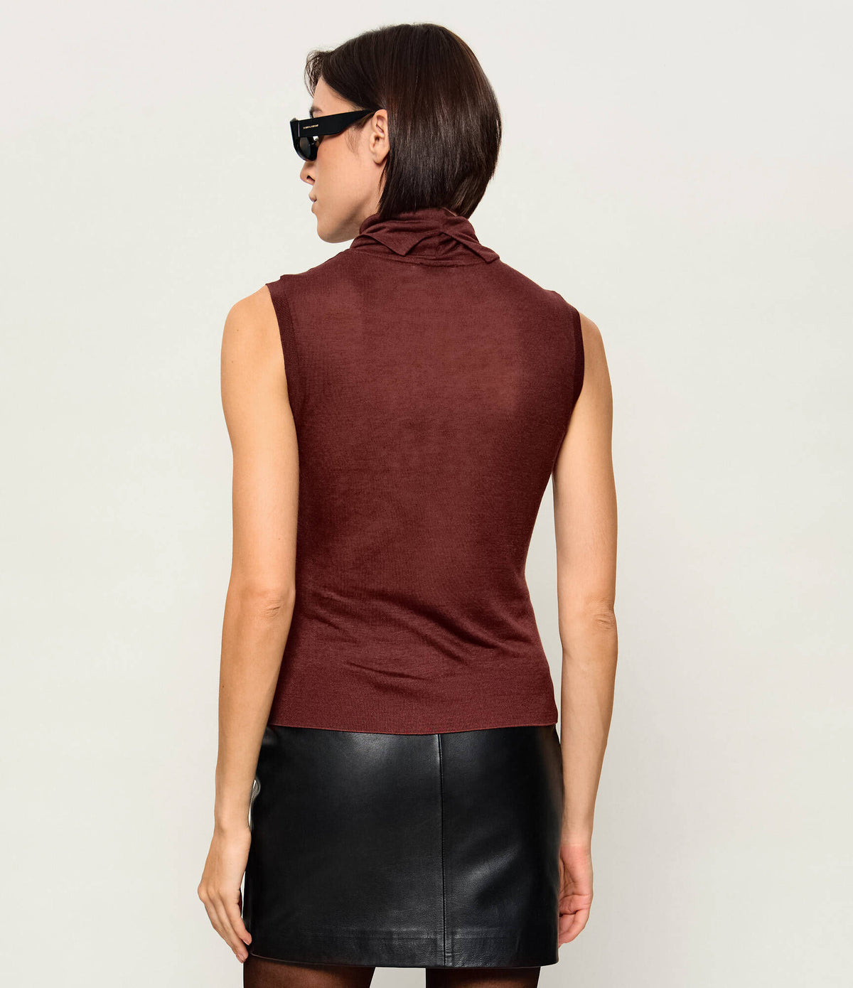 Top dolcevita smanicato Patrizia Pepe