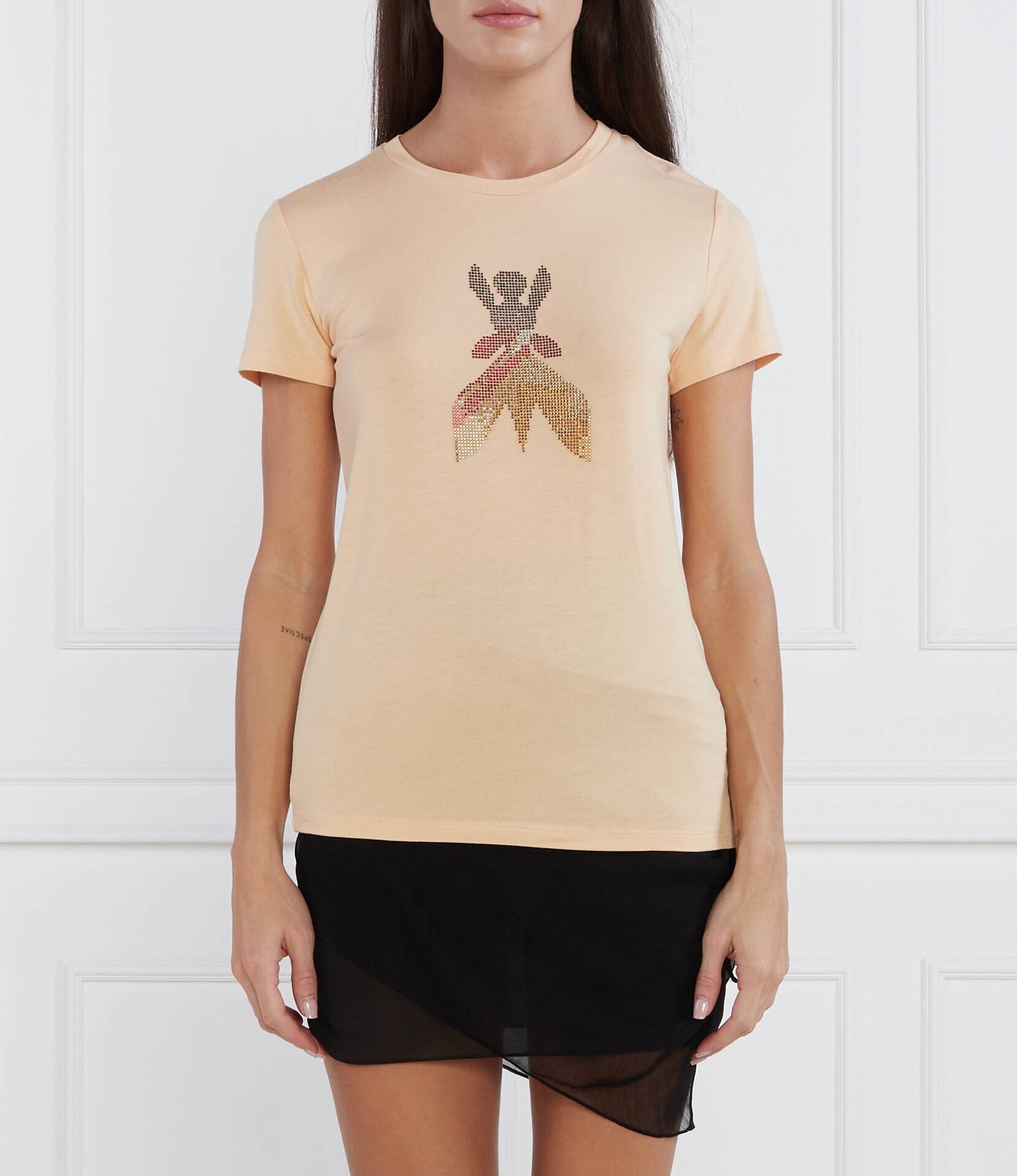 T-shirt con logo strass Patrizia Pepe