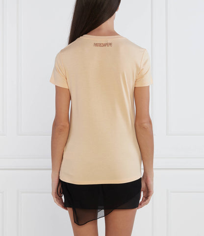 T-shirt con logo strass Patrizia Pepe